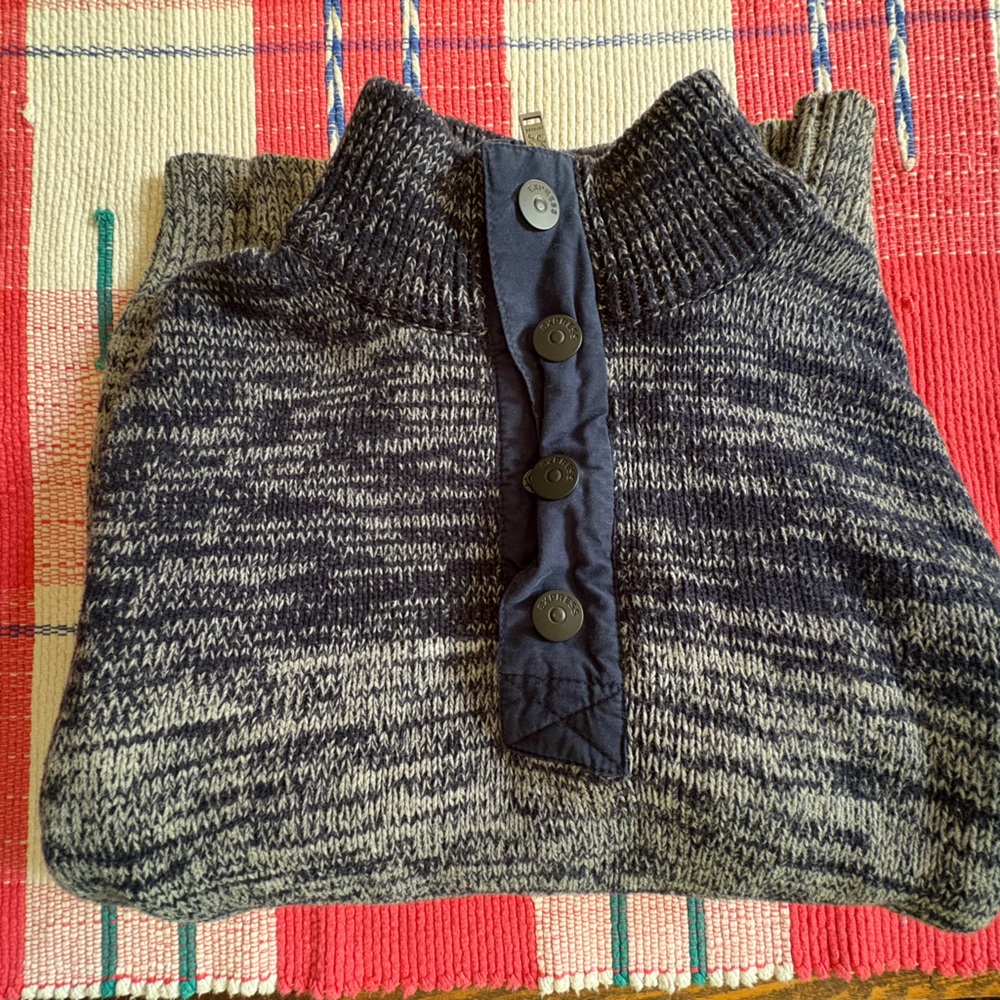 Express Black and Gray Knit Sweater